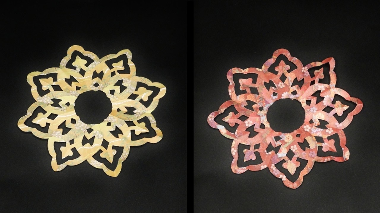 DIY | How to Make a Paper Flower Mandala | Easy Cutting Papercraft (1754)