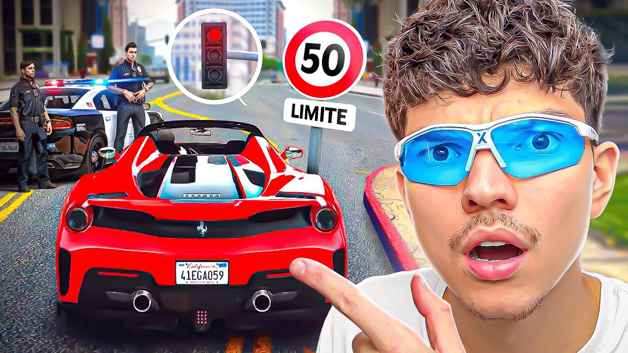 Jouer à GTA 5 Pendant 24H en RESPECTANT LES LOIS… sinon PIMENT !