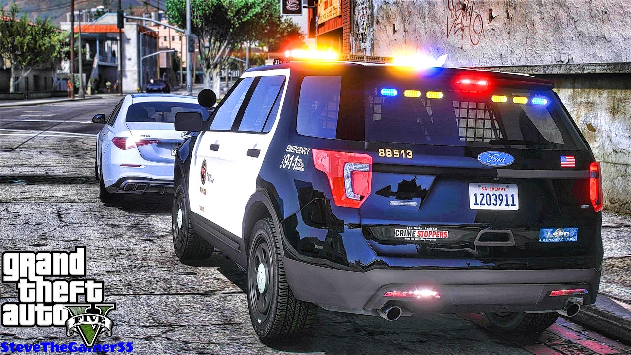 City Patrol|| GTA 5 Mod Lspdfr|| LAPD #lspdfr #stevethegamer55