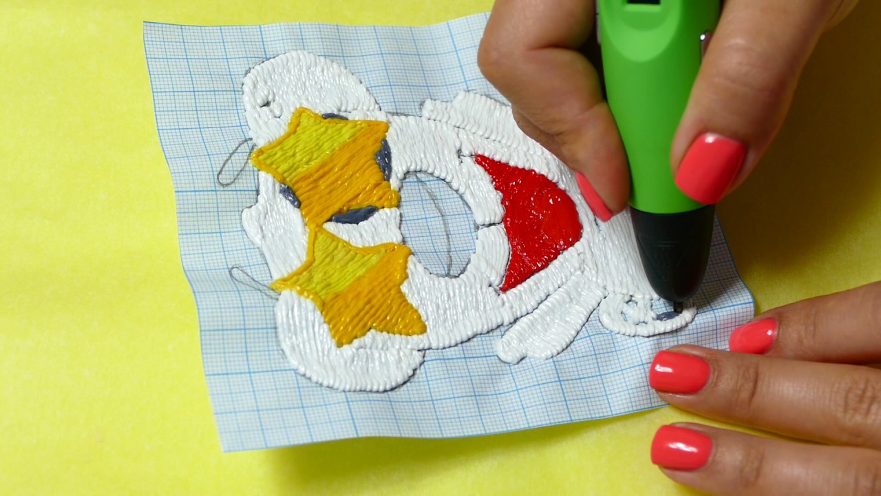 3D РУЧКА! СТИКЕРЫ ВКОНТАКТЕ ПЕСИК СПОТТИ | РИСУЮ 3D РУЧКОЙ | DIY 3D PEN