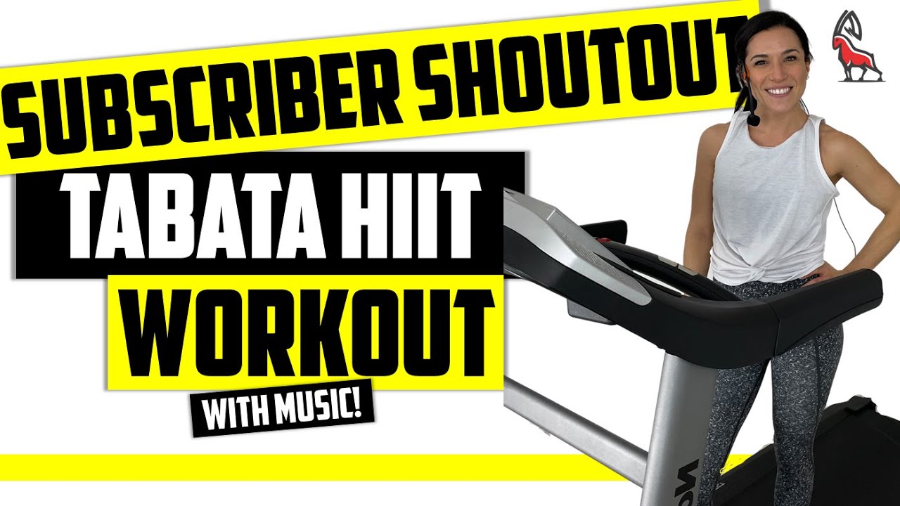 TABATA HIIT Treadmill Follow Along | Shout Out Workout!! |  #IBXRunning