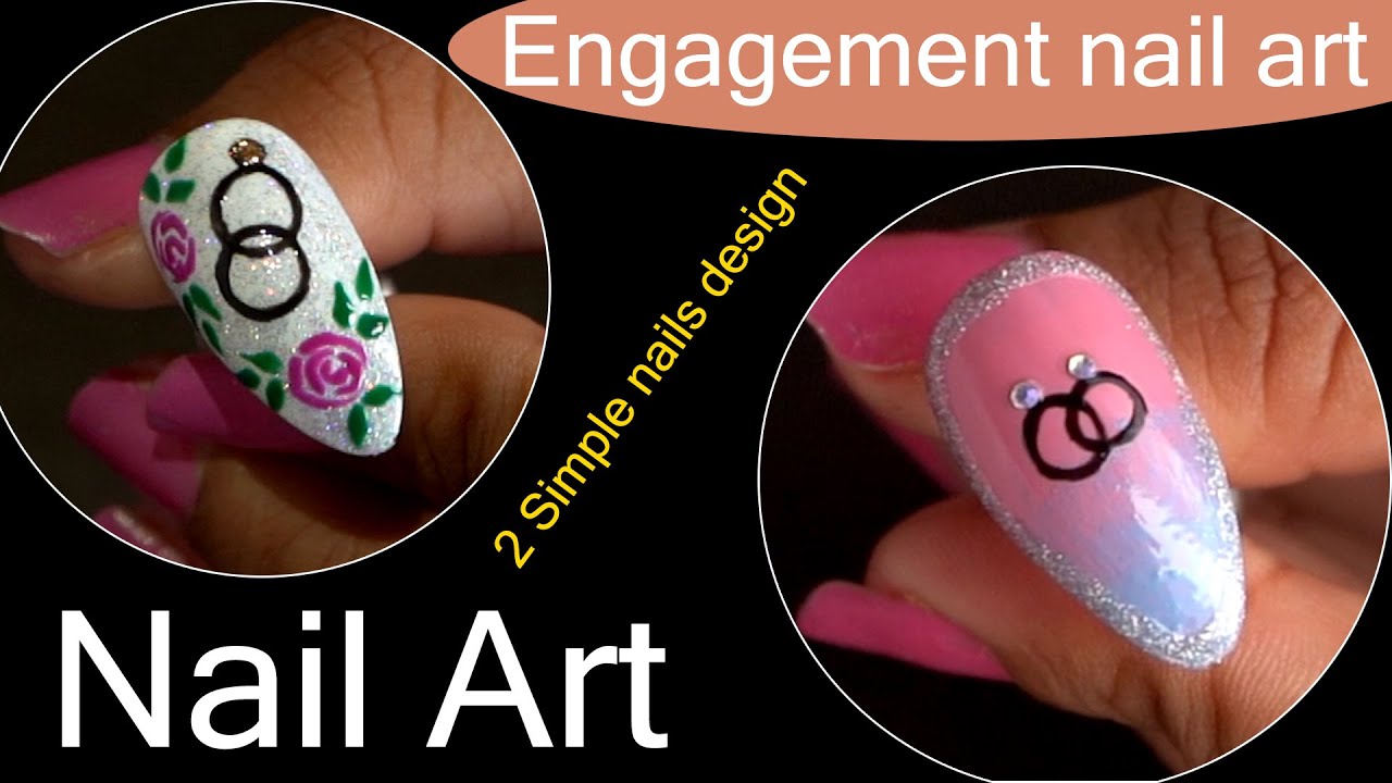 Engagement Nail Art / Nail Art For Engagement / Engagement nails / engagement nails design / nailart