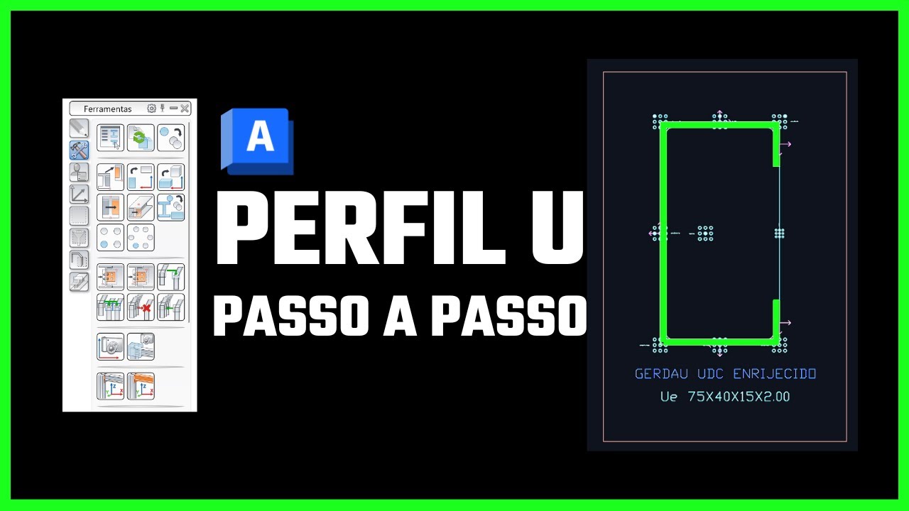 Aprenda Criar Perfil U Advance Steel Tutorial