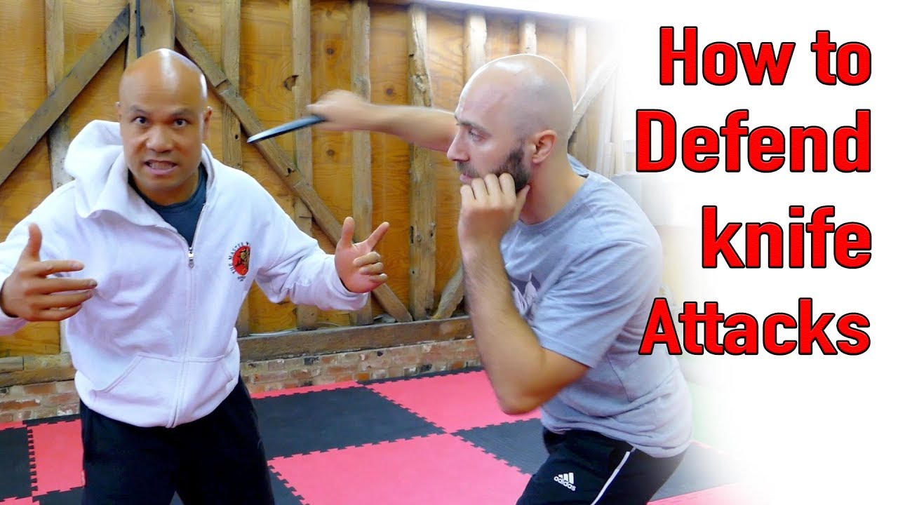 How to defend a knife attack to the neck - Wing Chun