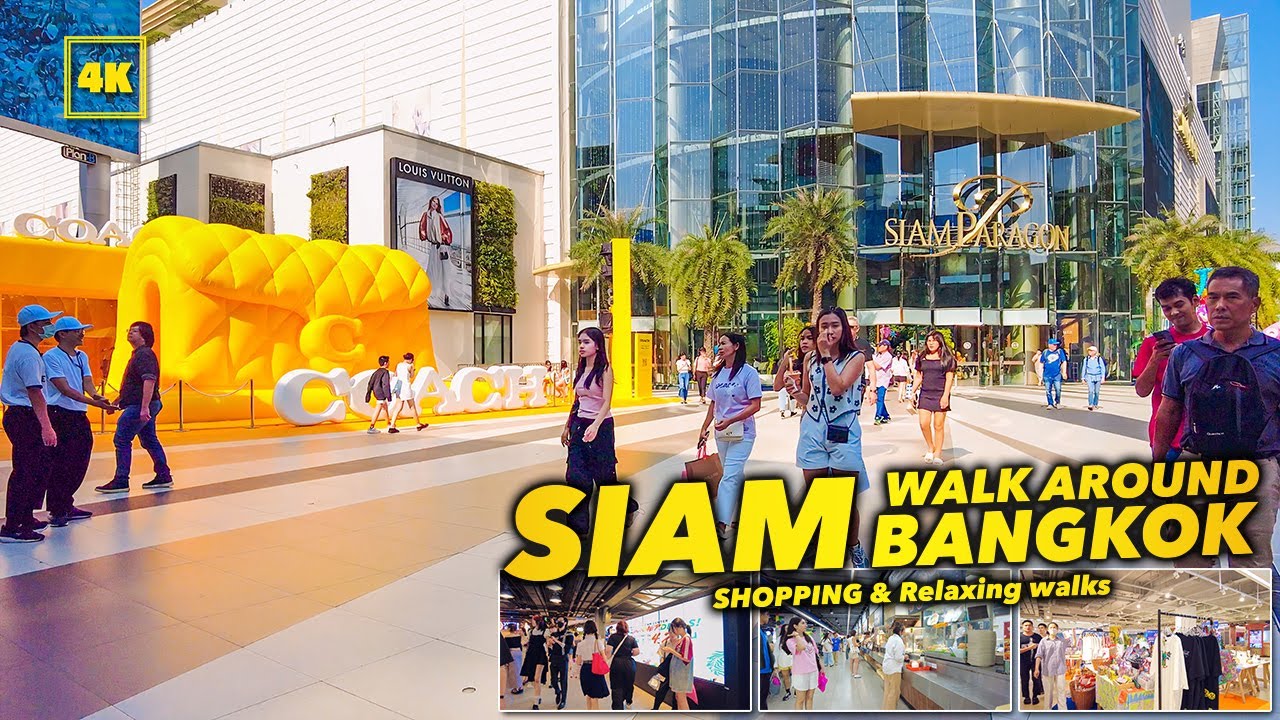 Walking through SIAM , Bangkok ☀️Hot day! 2024 / viewing relaxation videos