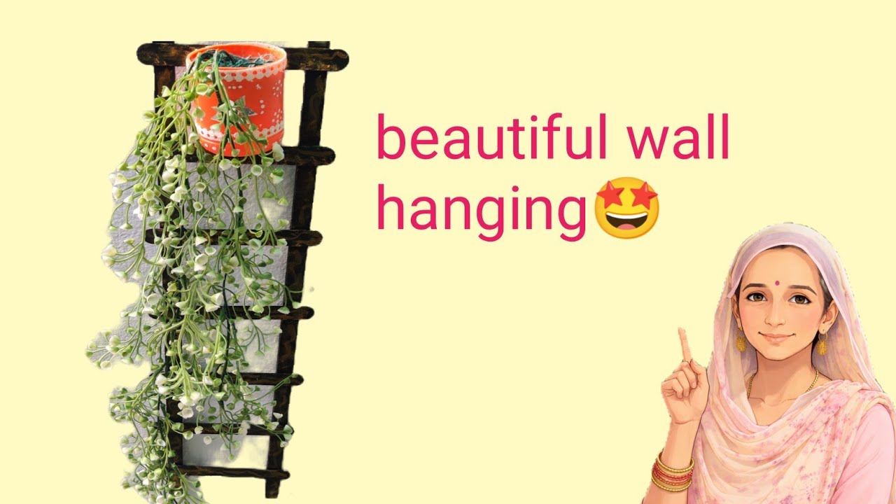 Diy Wall Hanging With Ice Cream Stick ! Ice Cream Stick Se Wall Hanging Bnaye!