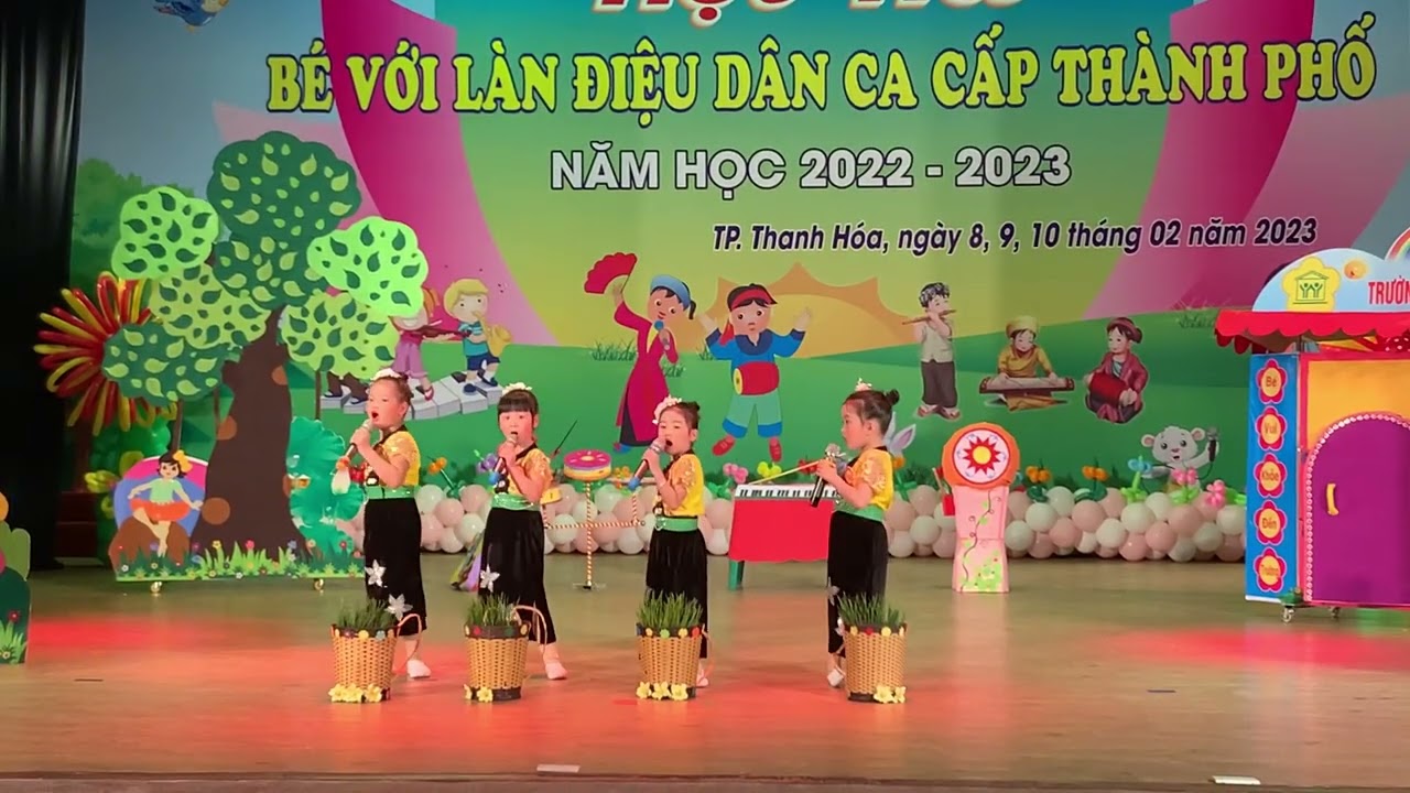 Bé với làn điệu dân ca - MN Phan Đình Phùng