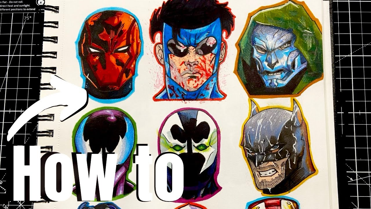 How to draw faces (comic art style)