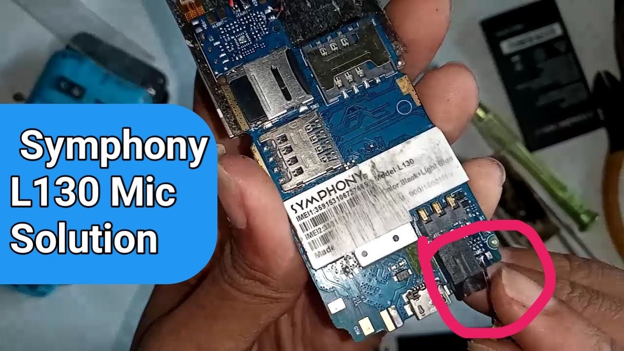 Symphony L130 mic solution // Symphony l130 mic line missing