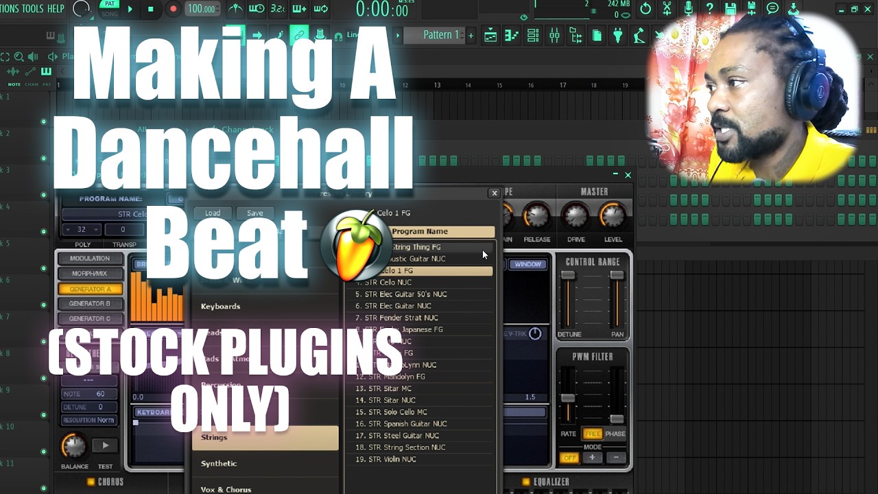 How To Make A Dancehall Beat Using Only Stock Plugins | FL Studio Tutorial