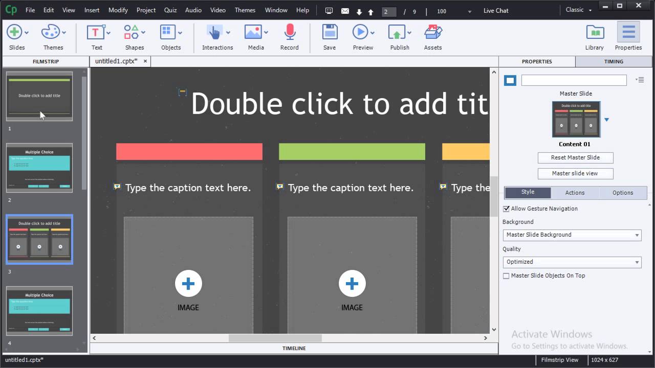 Adobe Captivate 9: Create a New Project