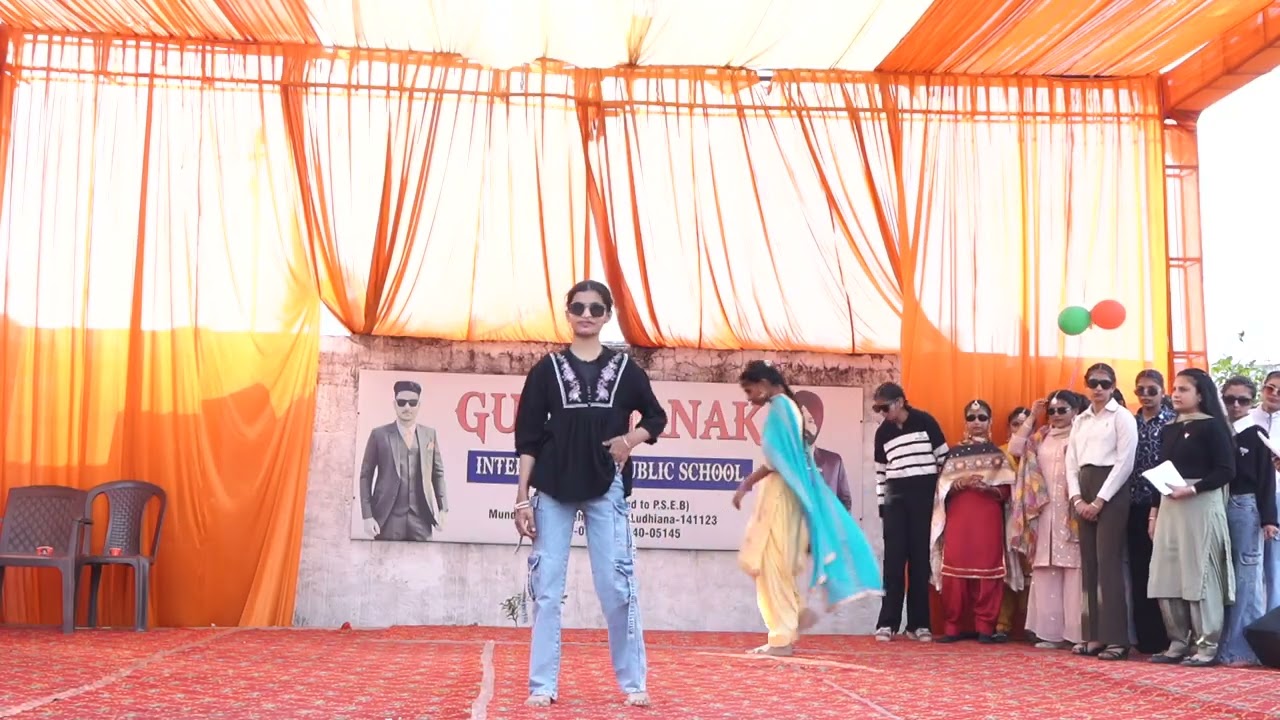 Senior Girls modelling #performance  at Guru Nanak international public school Annual Function 2026