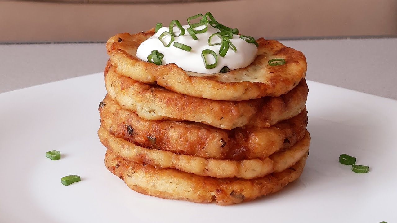 Что приготовить если остался отварной картофель!Potato pancakes!