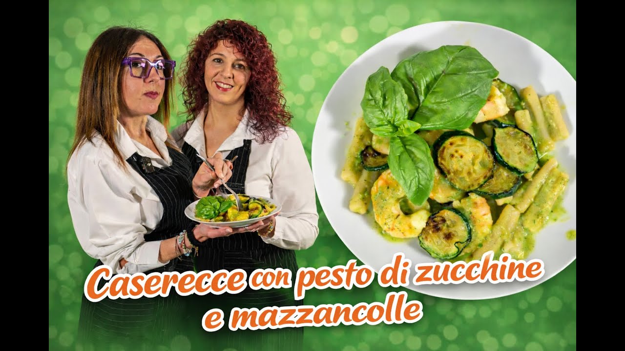 Caserecce con pesto di zucchine e mazzancolle