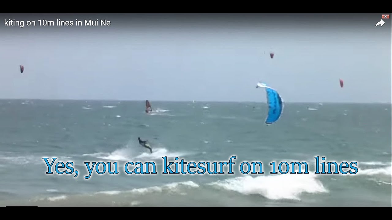 kiting on 10m lines in Mui Ne in 2011