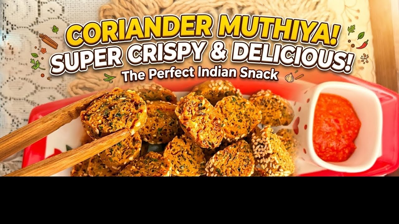 शाम की चाय ke साथ कुछ नया और हेल्थी नासता/evening snacks/coriander & basic flour#easyquick#