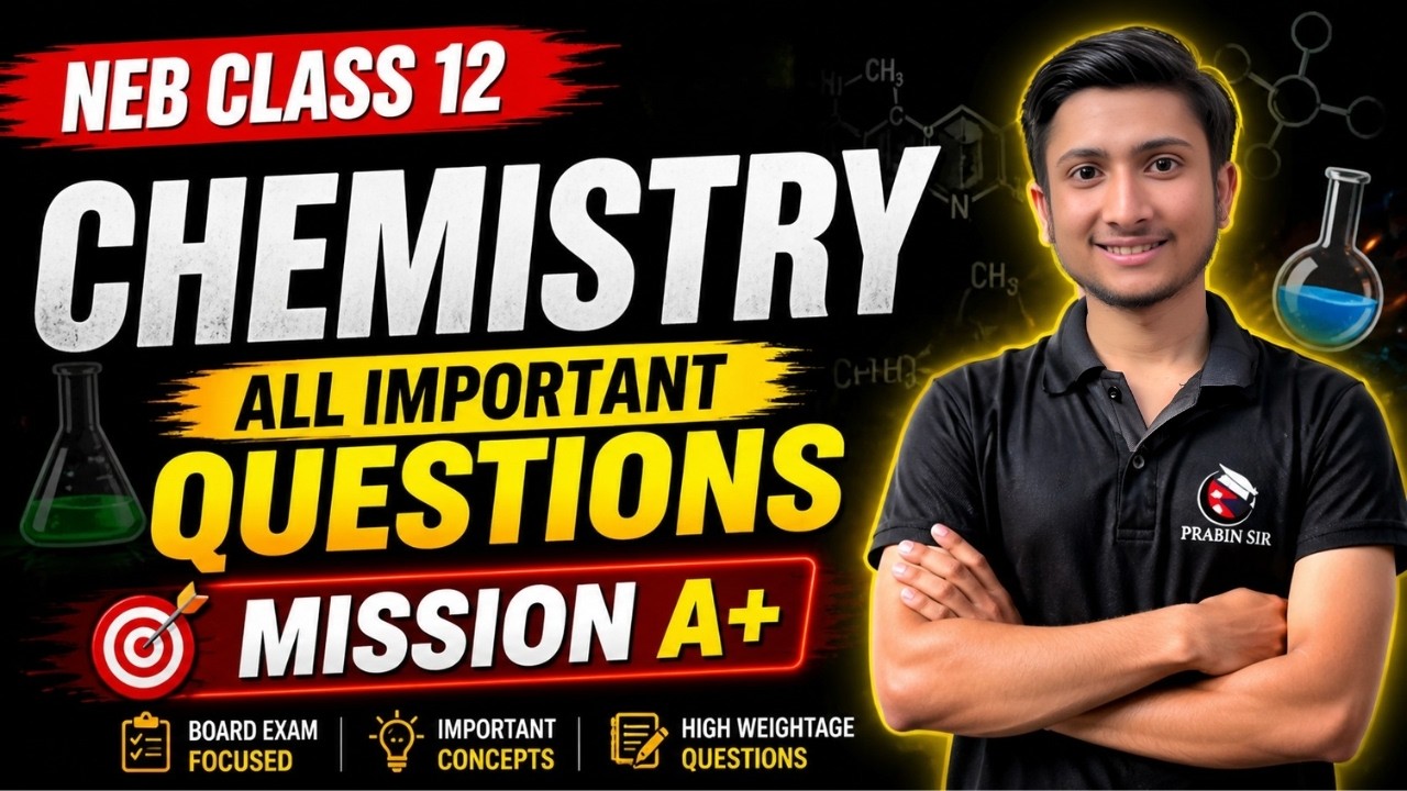 chemistry important questions class 12 neb | all important question in one shot