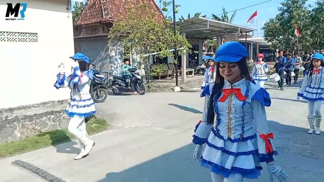 Kirab Nirwana drumband di Ngiri karangawen Demak 2025.