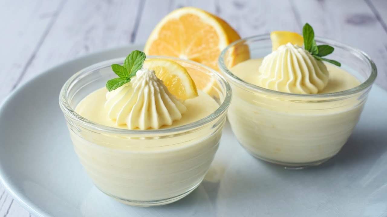 Lemon Cheesecake Mousse - No Oven | SweetsMin