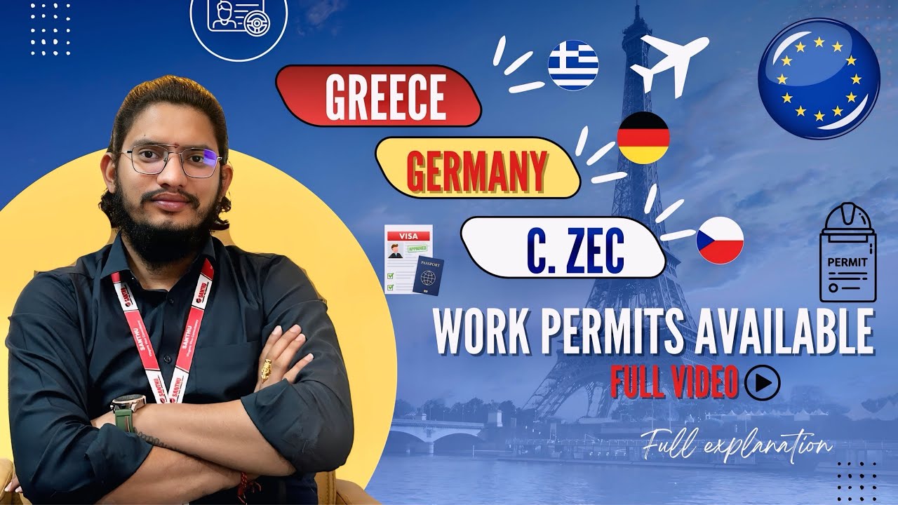 Greece , C.zech , Germany Work Permits Available Full Video ll #svvconsultancy #Europe 
