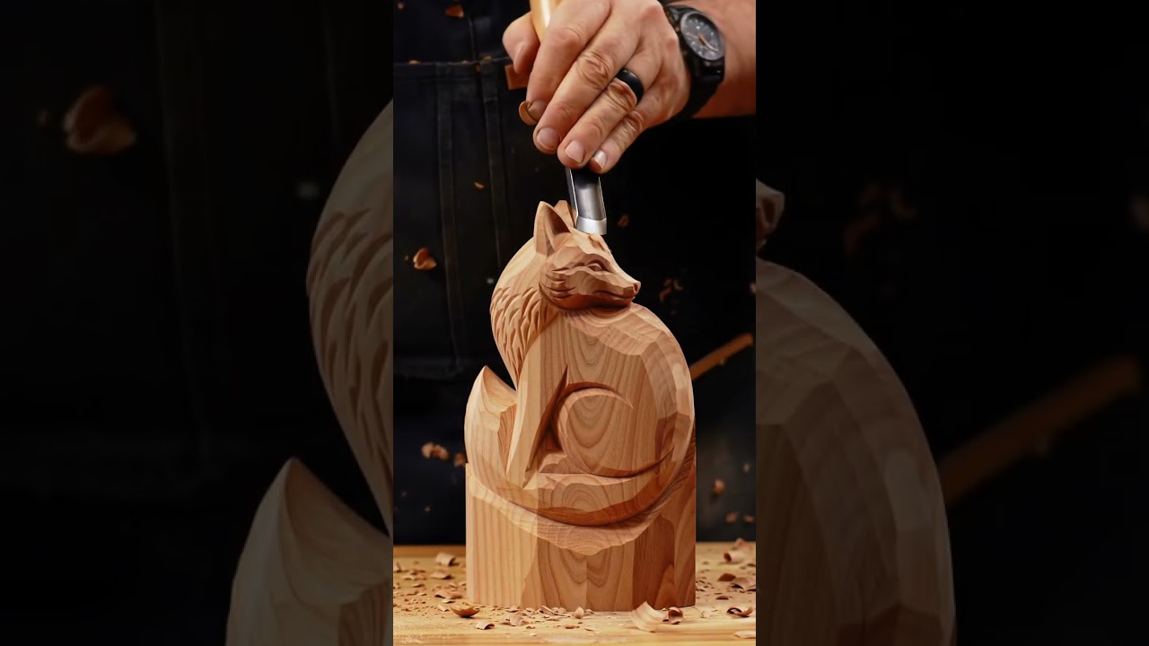 Turning a Block of Wood into Art 力