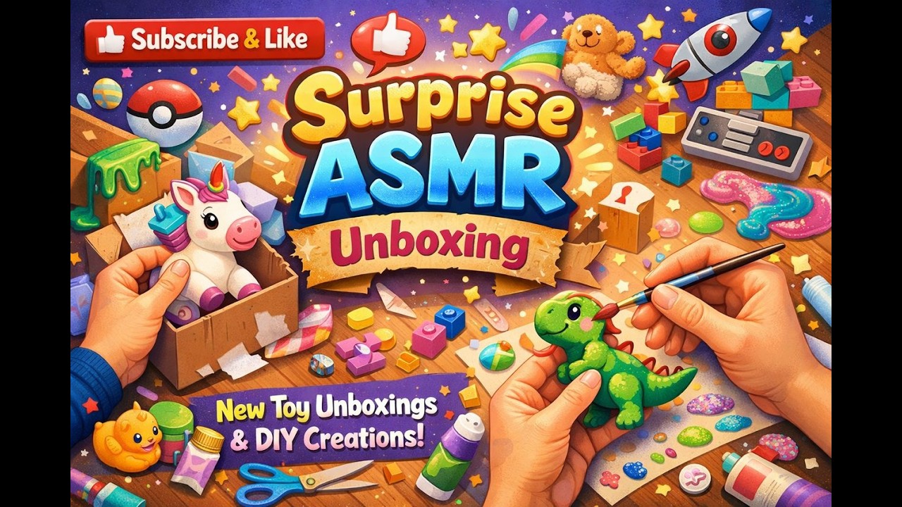 ASMR Surprise Toy Unboxing😍🤞🐱‍🐉🐱‍🏍