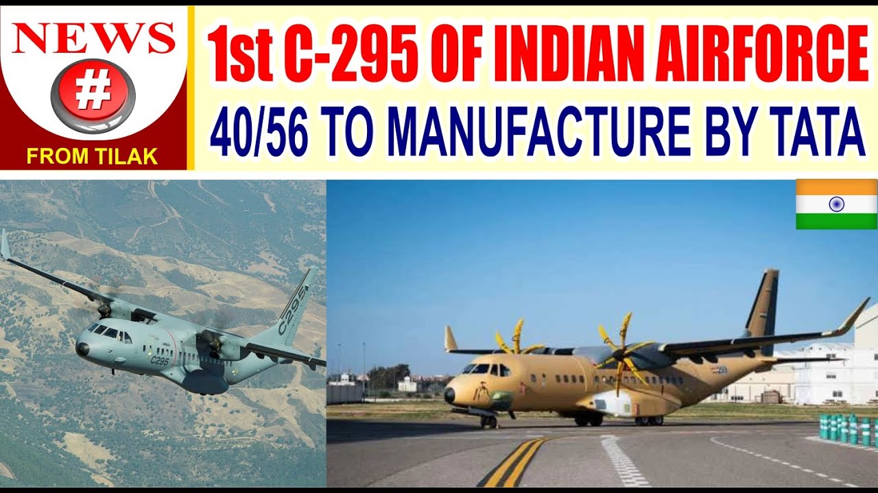 FIRST C-295 OF INDIAN AIRFORCE ROLL-OUT | 40/56 TO BE MAKE IN INDIA BY TATA | MULTIROLE AIRCRAFT IAF