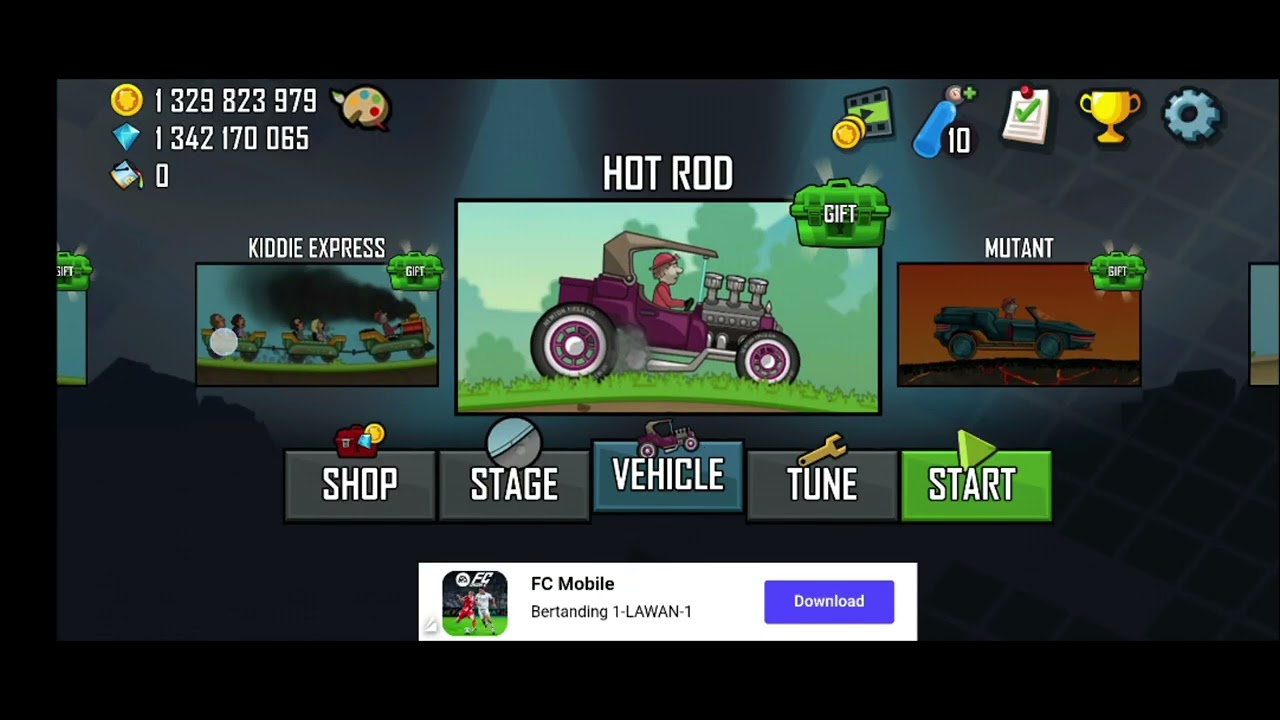Main Hill Climb Racing yuhu,, game offline seru