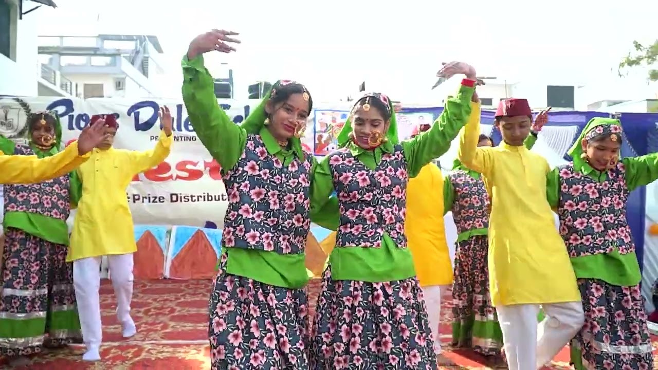 Jhumela Dance by class 7 & 8 girls