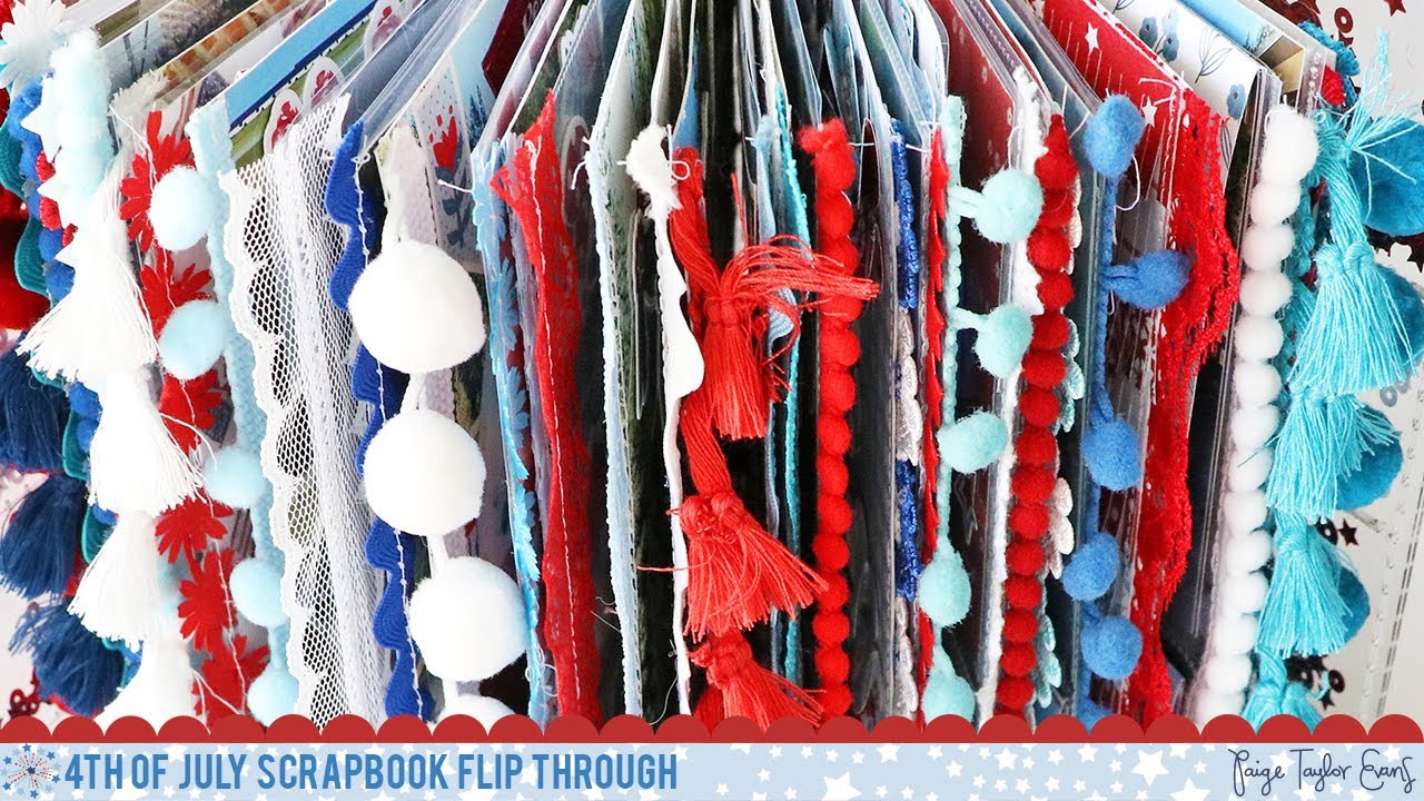 4th of July 2021 Scrapbook Album Flip Through