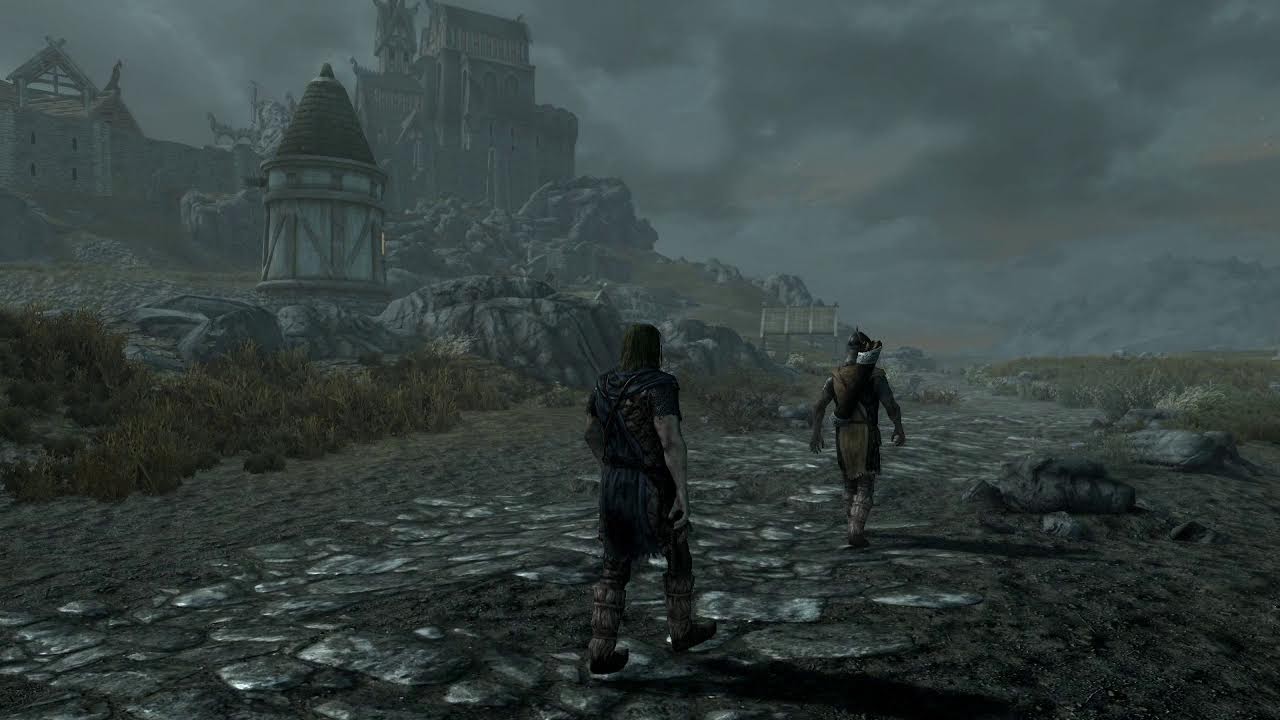 ASMR Skyrim live patrloing Whiterun exterior