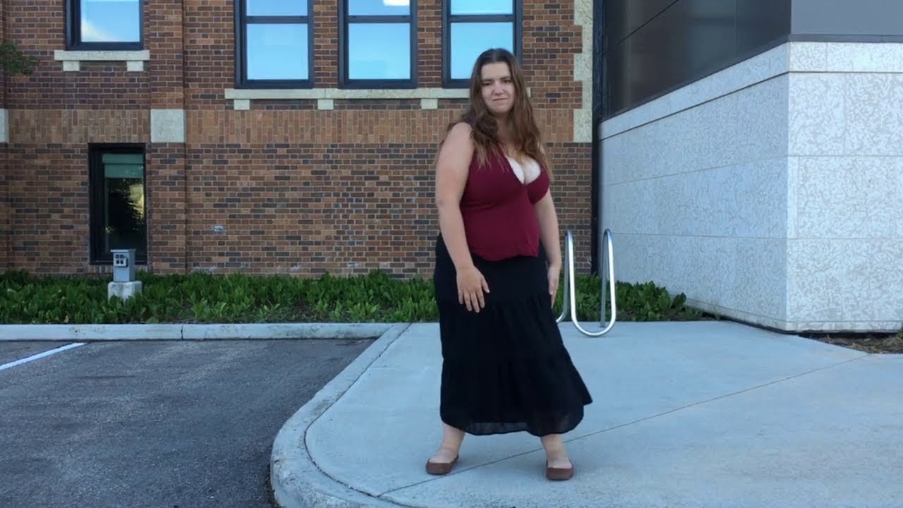 [OOTD] Burgundy Double Strap with Black Skirt