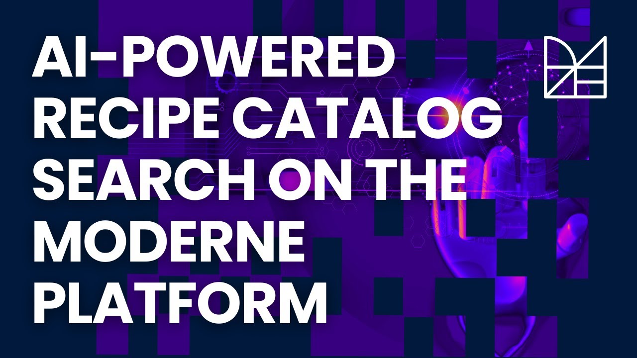 AI-powered recipe catalog search on the Moderne Platform