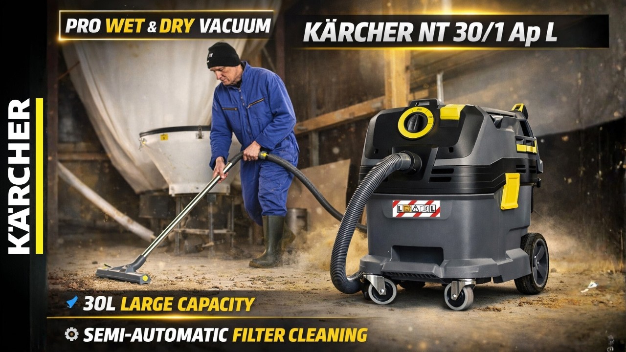 Kärcher NT 30/1 Ap L Professional Wet & Dry Vacuum | 1380W Power #karcherbangladesh