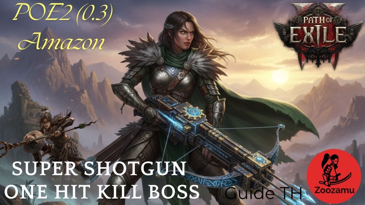 POE2(0.3) [Guide TH]  - Amazon Super Shotgun 1hit kill boss! เมื่อคนป่าอยากยิงปืน!