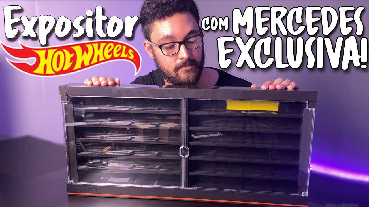 PRIMEIRO EXPOSITOR HOT WHEELS COM DIREITO A MERCEDES EXCLUSIVA