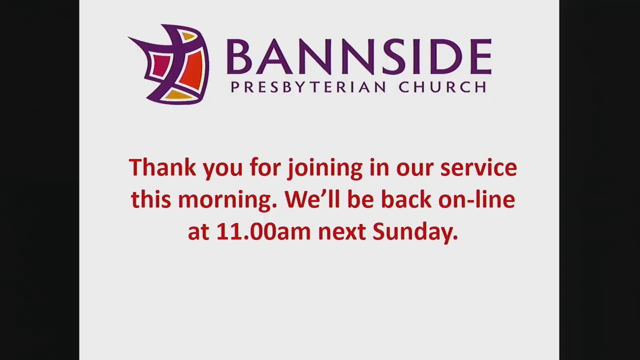Bannside Presbyterian Church - Sunday Morning Worship,   14th December 2025 .