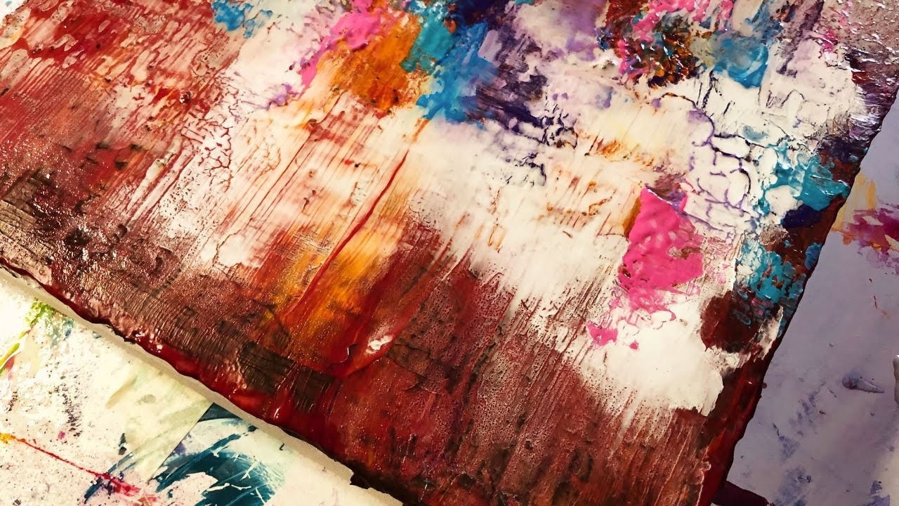 How To PAINT EASY Abstract Art On Canvas: Simple Acrylic Painting Techniques