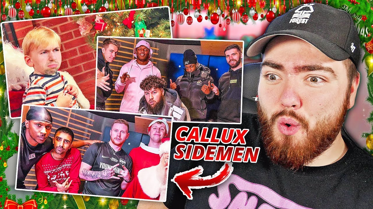 Reacting to the CALLUX and SIDEMEN Christmas Songs ft. S-X, Jme & LayZ
