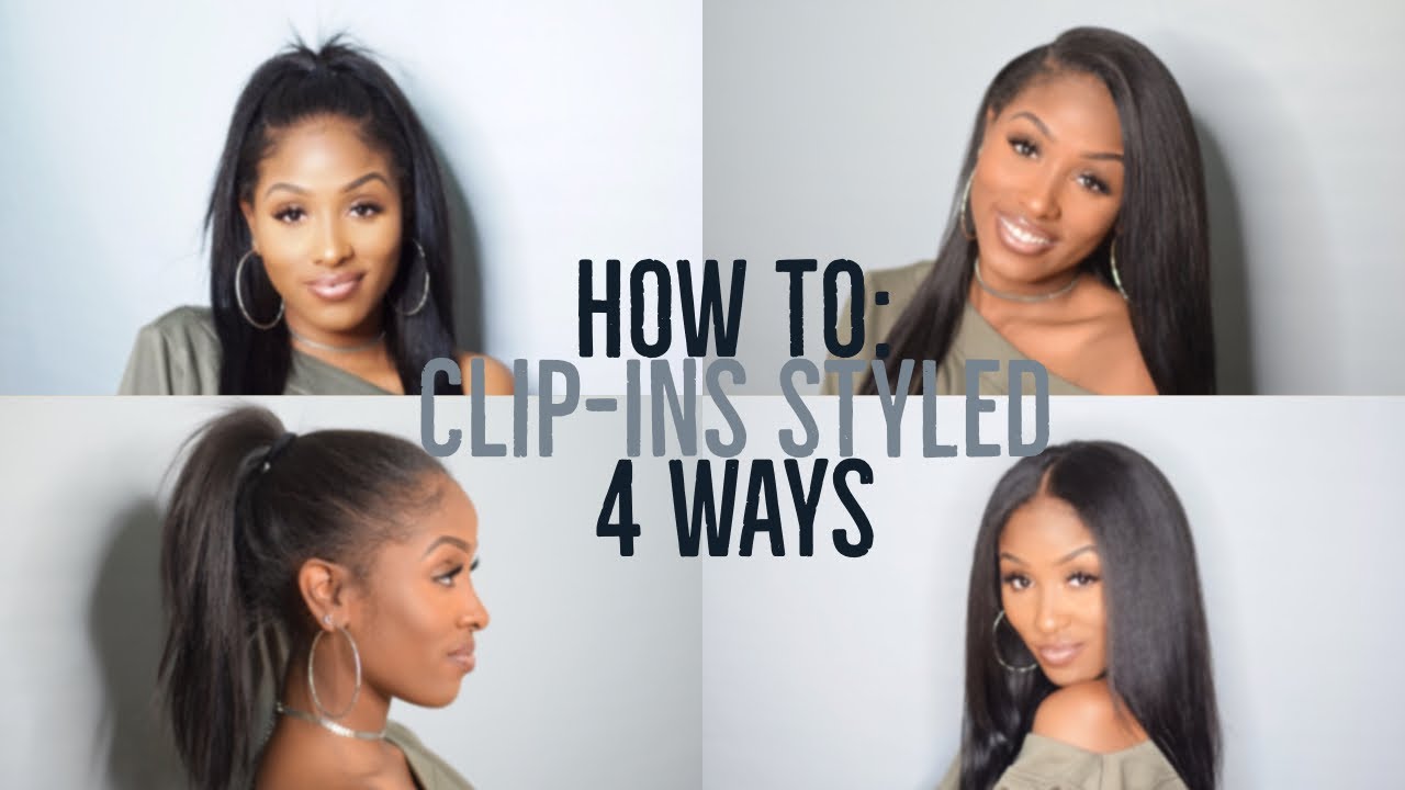 BETTER LENGTH HAIR: 4 Simple Ways to Style Light Yaki Clip-In Extensions