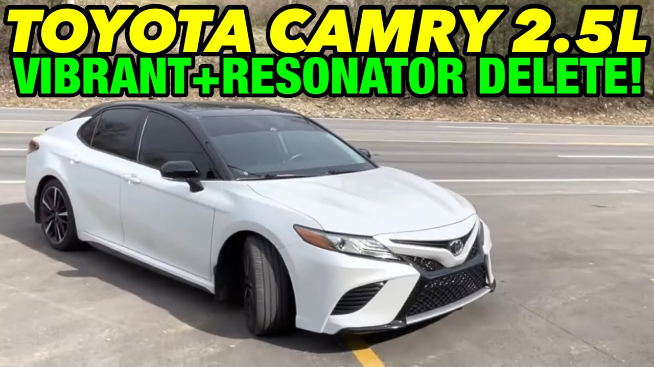 2019 Toyota Camry 2.5L I4 Dual Exhaust w/ VIBRANT BOTTLE RESONATORS & RESONATOR DELETE!