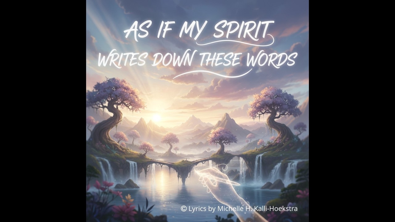 As if my spirit writes down these words