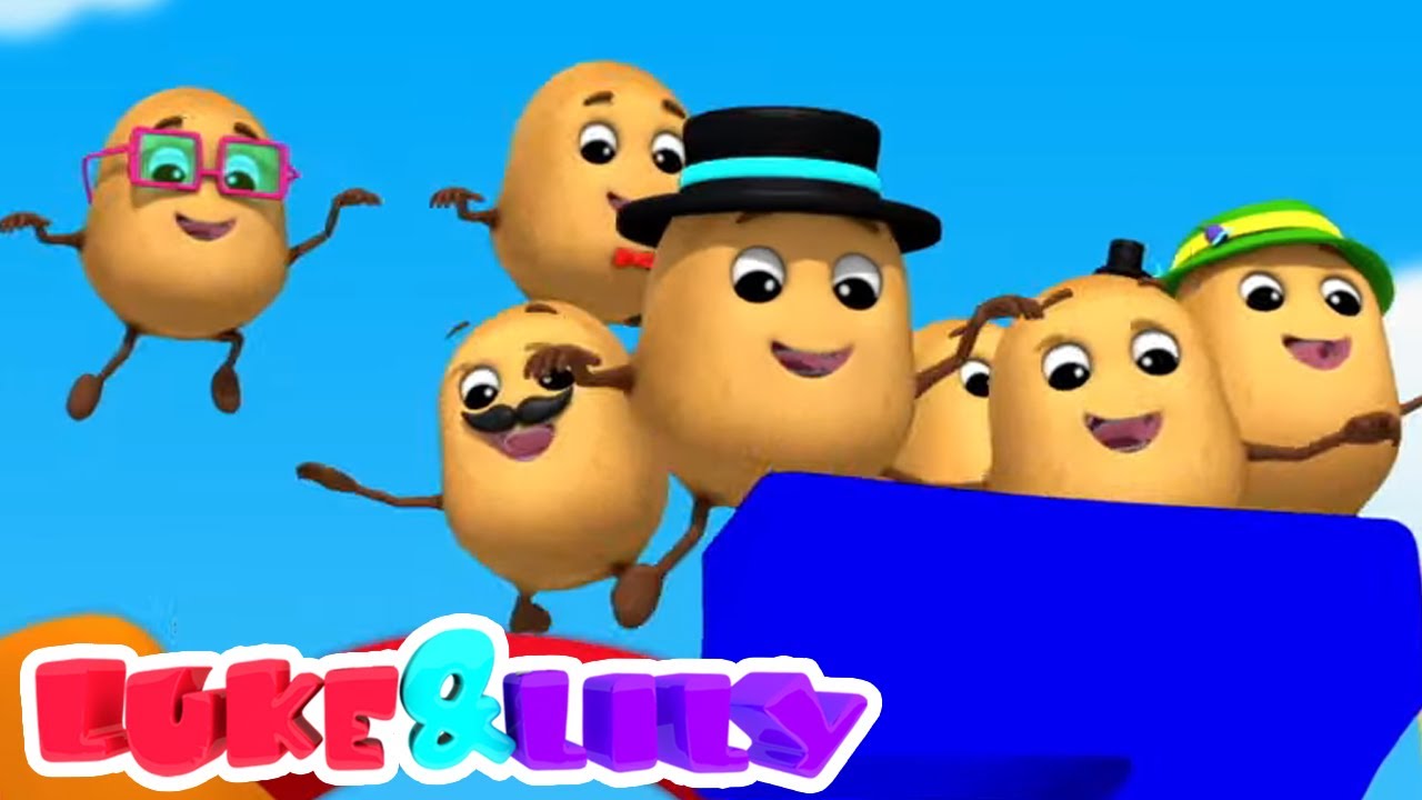 Uma Batata Duas Batatas | Vídeos animados | Educação | Luke and Lily Português | Canção infantil