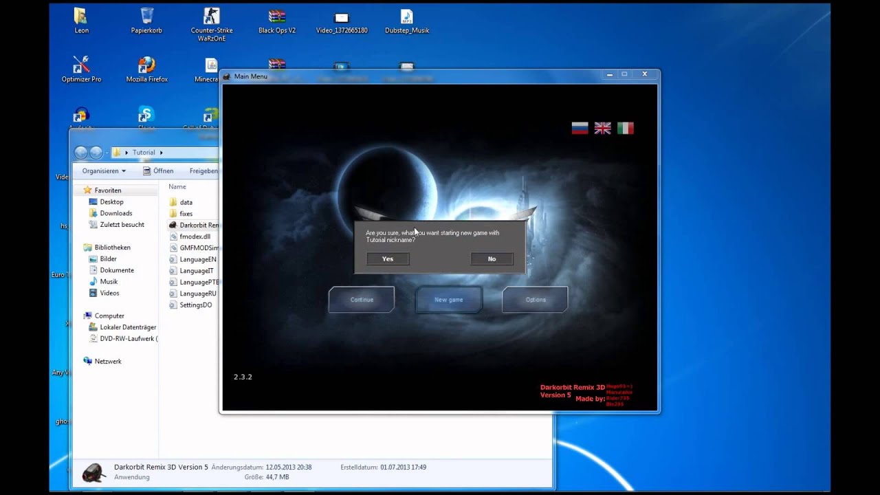 Dark Orbit Remix 2.3.2 3D download kostenlos/German/Deutsch
