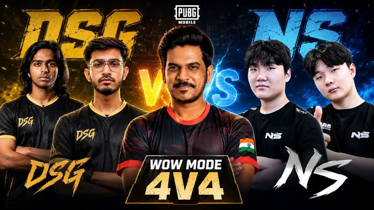 How GodLike Played vs NS in 4v4 Wow Mode | DSG 🔥