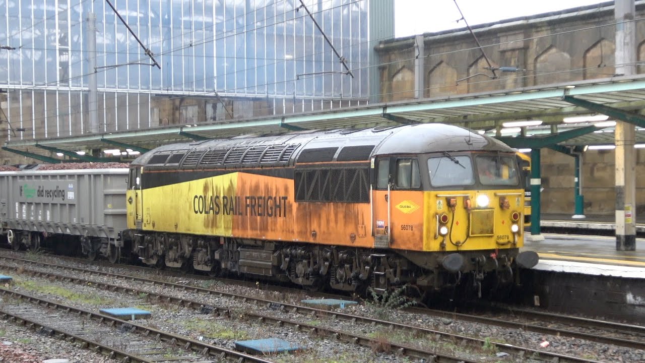 Weather CHAOS & Loco Variety at Carlisle. Class 56! Class 37s! Floods cause cancellations 10 Jan 23