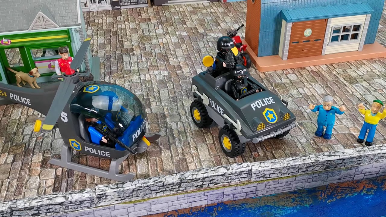 SEK & SWAT Kinderfilm Action mit Autos, Booten und Heli | Toys for Kids