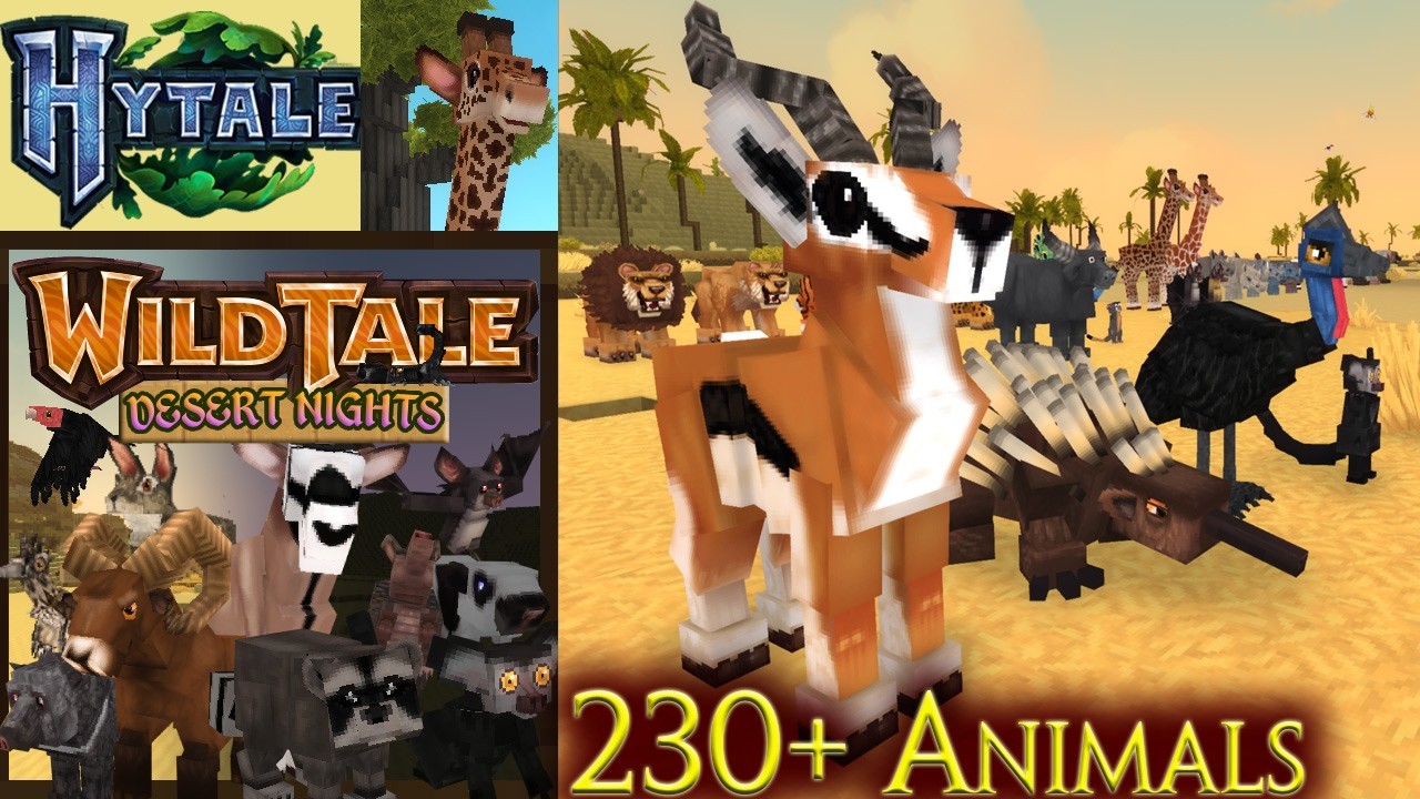 WildTale Mod v3.2 | Добавлено 230+ новых животных в Hytale | Обновление мода WildTale на животных