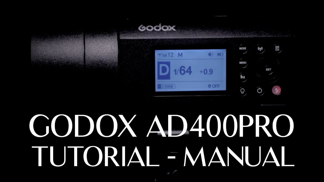 Tutorial Godox AD400 Pro en español - guía de usuario - manual