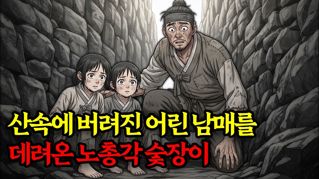 바위틈에 버려진 어린 남매를 주워 온 39년 노총각 숯장이